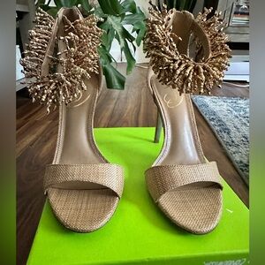 Sam Edelman Gold Embellished Heels